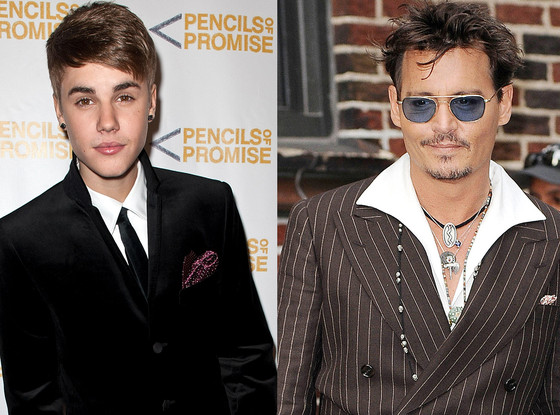 Justin Bieber, Johnny Depp Justin Bieber, Johnny Depp